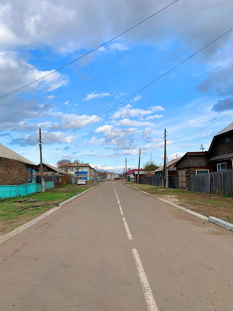 Одна из улиц села Турунтаево.